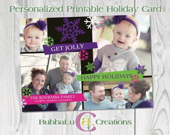 Printable Holiday Card. Family Holiday Card. Christmas Greeting Card. Personalized Holiday Card. Family Photo Holiday Card. Custom Holidays.