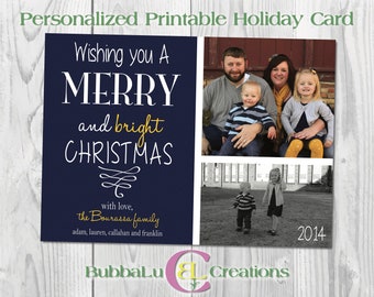 Printable Holiday Card. Family Holiday Card. Christmas Greeting Card. Personalized Holiday Card. Family Photo Holiday Card. Custom Holidays.