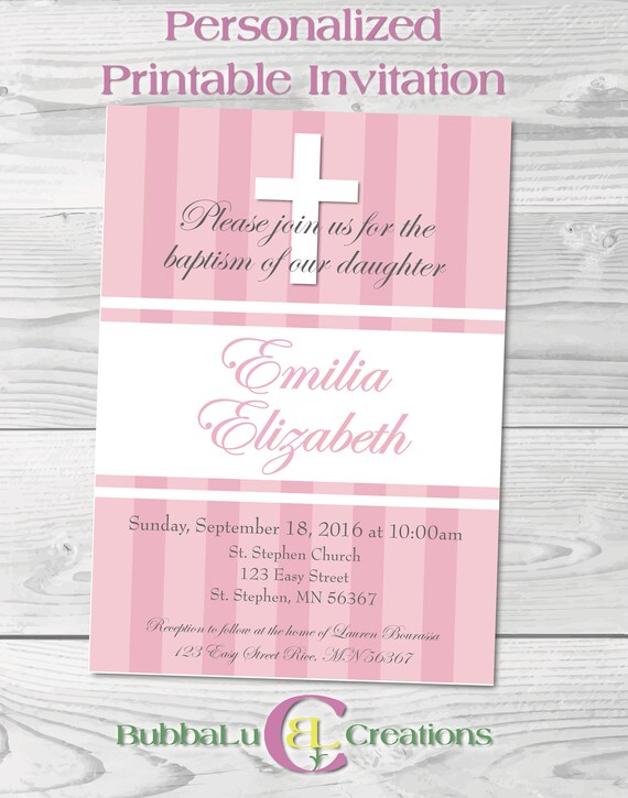 Personalized Baptism Invite Baby Baptism Newborn Baptism Invite. Baptism Invitation Twins Baptism Digital Baptism Invitation for Twins