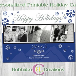 Printable Holiday Card. Family Holiday Card. Christmas Greeting Card. Personalized Holiday Card. Family Photo Holiday Card. Custom Holidays.
