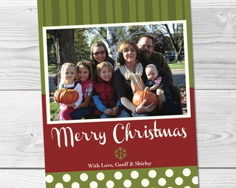Printable Holiday Card. Family Holiday Card. Christmas Greeting Card. Personalized Holiday Card. Family Photo Holiday Card. Custom Holidays.