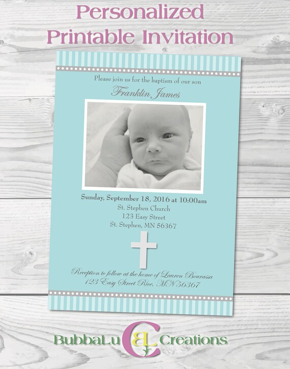 Personalized Baptism Invite Baby Baptism Newborn Baptism Invite. Baptism Invitation Twins Baptism Digital Baptism Invitation for Twins