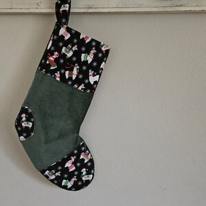 Llama Christmas Stocking Llama Stocking Christmas Stocking Llamas corduroy Stocking Ready to Ship
