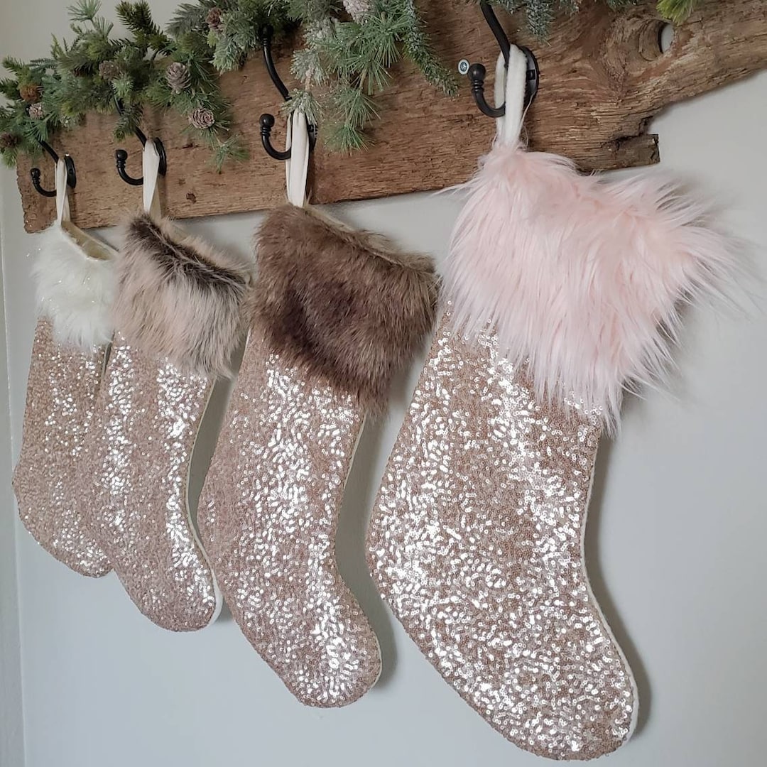 Christmas Stockings With Sequins