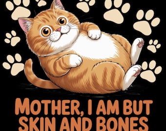 Madre, soy solo piel y huesos, gato png