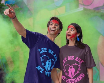 Marido gracioso PNG, Déjame preguntarle a mi esposa (descarga digital)