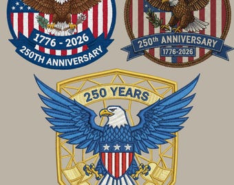 Paquete PNG con el escudo del águila del 250.º aniversario de Estados Unidos – Diseños patrióticos