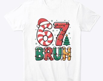 Bruh 67 Seis Siete 6 7 Meme Navidad Divertido Niño Niña Niños png