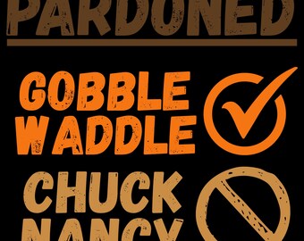 Pavo indultado divertido PNG, clipart digital de Acción de Gracias