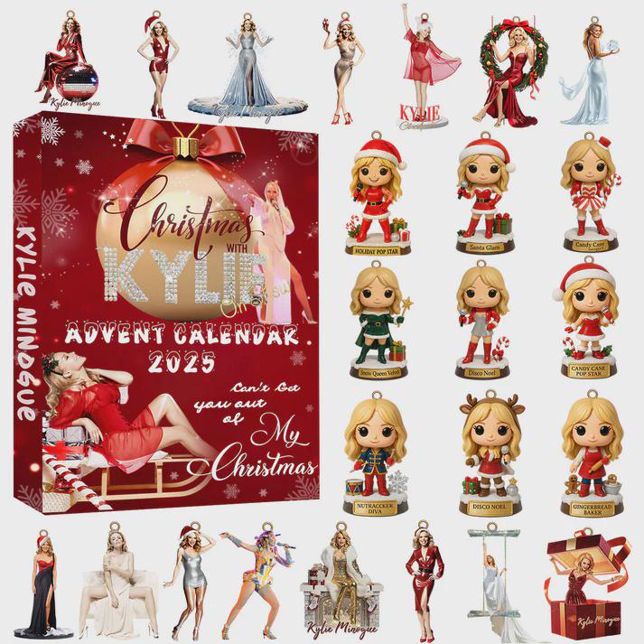 Discover Kylie Minogue Advent Calendar 2025, 24 Days of Pop Icon & Disco Ornaments, Can't Get You Out of My Christmas Gift