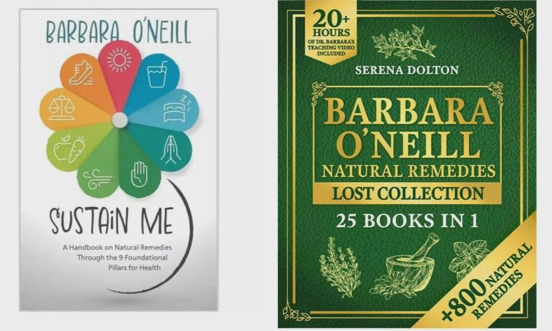 Barbara O'neill Natural Remedies and Sustain Me Barbara Handbook 2