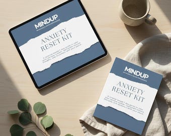 MindUp AnxietyReset Kit™ — Geführtes Angst Arbeitsbuch | Druckbares Self-Care Journal PDF
