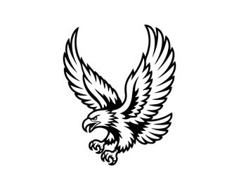 Águila SVG, archivo recortado (descarga digital)