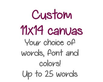 personalized canvas etsy