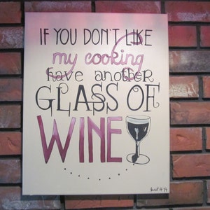 Wein Leinwand Gemälde, Wein Wandkunst für Küche Bar Rotwein Dekor rustikale Wein Liebhaber Geschenk Leinwand Kunst