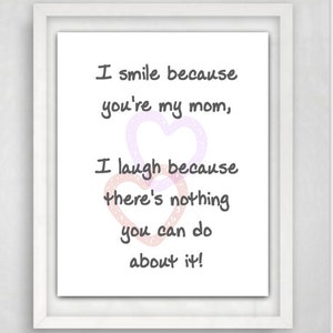 Cita de madre, cita de mamá, regalos de mamá, regalo imprimible para mamá, citas de madre imprimibles, descarga instantánea, citas de arte, regalos imprimibles