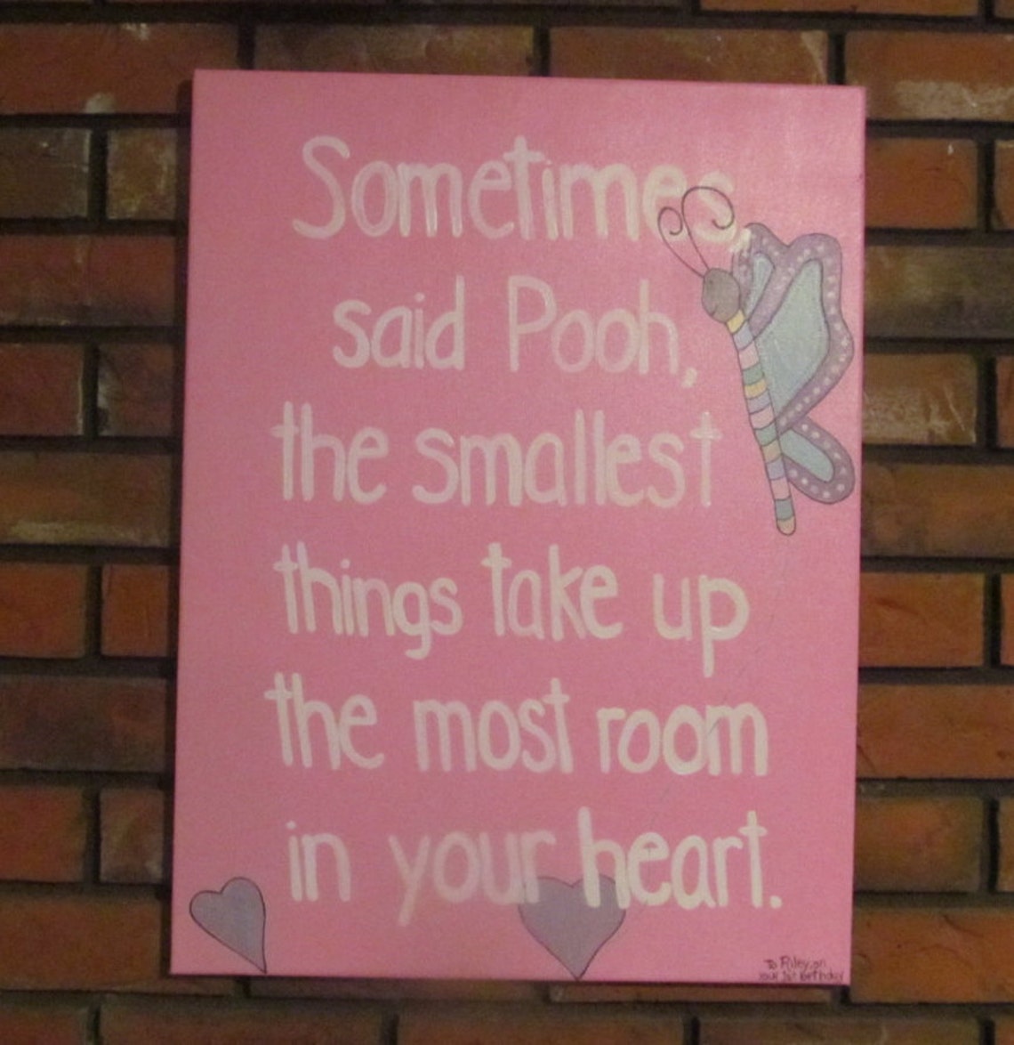 Girl Nursery Decor Pooh Quotes Baby Girl Nursery Baby Wall Etsy