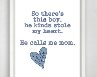 Boy Nursery Decor, Baby Boy Decor, 8x10 Art Print, Baby Boy Wall Art, Baby Wall Art, Boy Nursery Decor, Boy Nursery Print, Nursery Prints