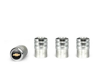 4-Pack Black Hex Aluminum Valve Stem Caps For Chevrolet & Other Cars 2 thumbnail image