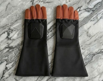 Guanti in pelle di Boba Fett / Guanti da cosplay del cacciatore di taglie mandaloriano