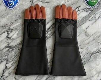 Guantes de cuero de Boba Fett / Guantes de cosplay de Cazarrecompensas Mandaloriano