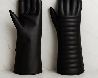 Darth Vader Leather Gloves | Sith Lord Cosplay Costume Accessory