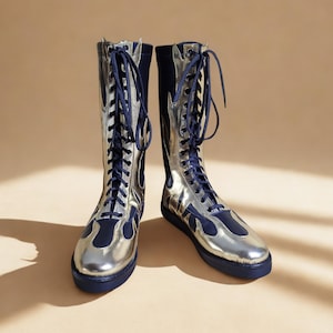 Handgemaakte worstellaarzen | Leren worstelschoenen | Professionele worstelaarlaars voor hem