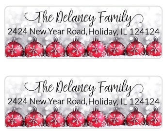 christmas address labels etsy