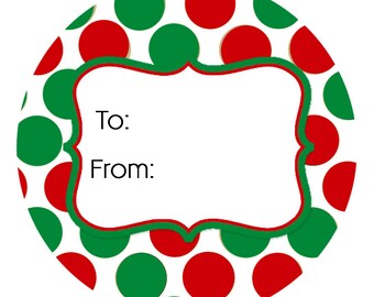 24 stickers to from stickers christmas christmas gift tags etsy