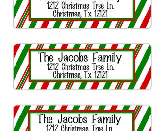 christmas address labels envelope seals return address etsy