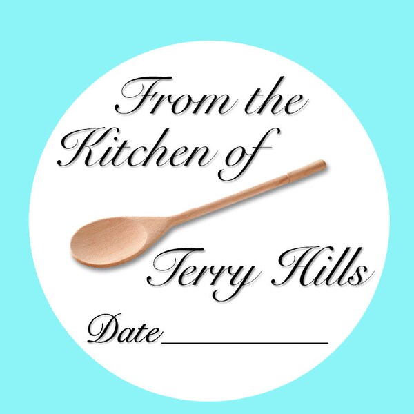 Kitchen Spoon Labels Etsy