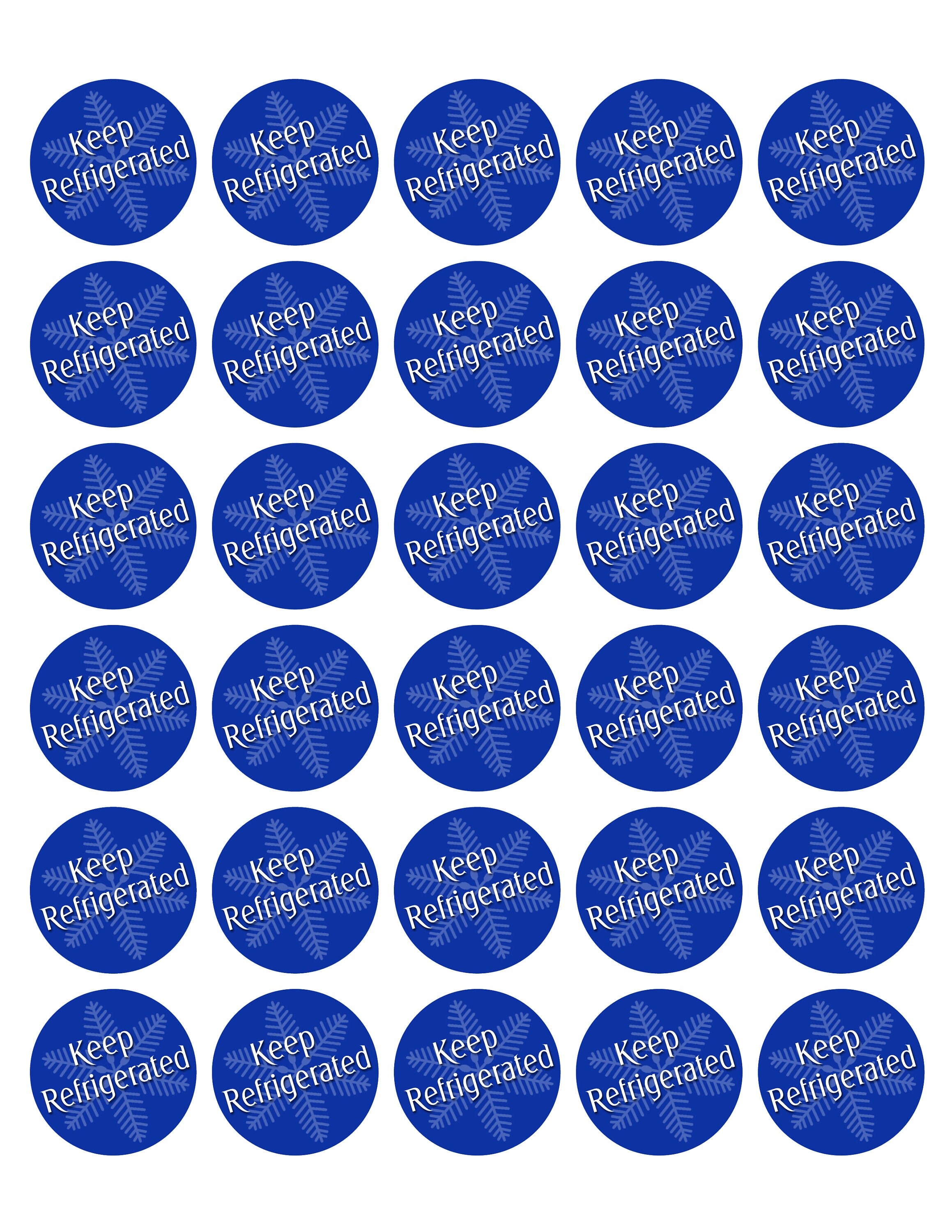 Keep Refrigerated Labels, Refrigerator Stickers, Baking Stickers, Food ...