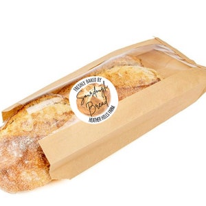 Sourdough Bread Label, Homemade Bread Sticker, Baked Goods Label, Bread Box Label, Pantry Label, Custom Food Label, Baked with Love Stickers zdjęcie 6