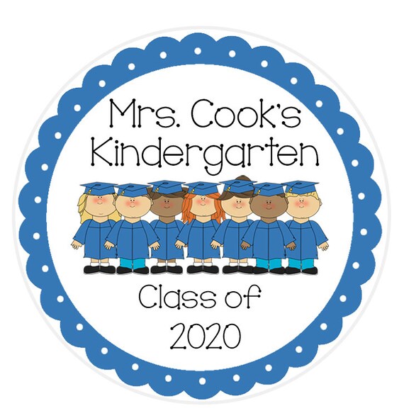 Class Of 2020 Graduation Stickers Kindergarten Graduation Etsy