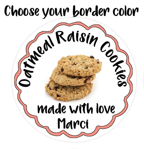 Baking Labels Cookie Labels Made With Love Cookie Bag Etsy