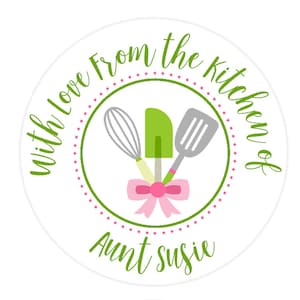 Custom Baking Labels | Personalized Kitchen Stickers | Baked With Love Label |Minimalist Label | Cookie Bag Sticker | Bakery Stickers | #803