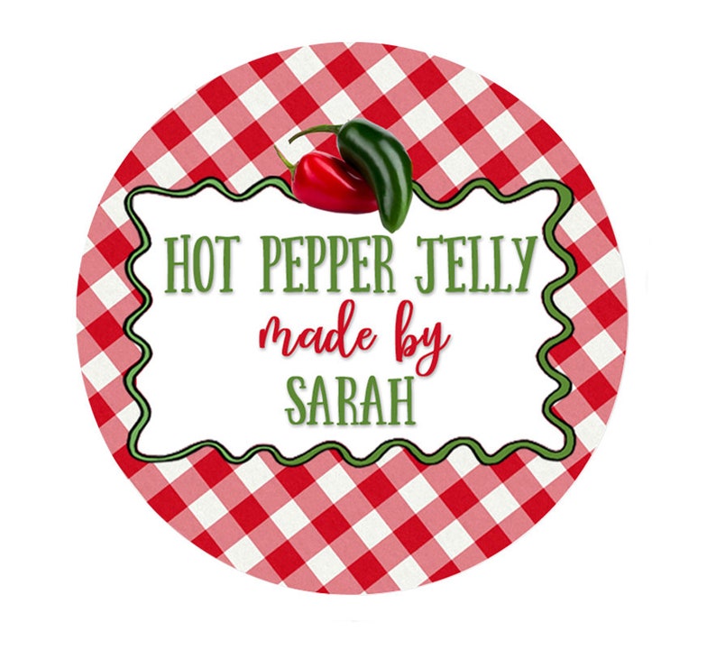 Canning Labels Hot Pepper Jelly Labels Mason Jar Labels Jam | Etsy