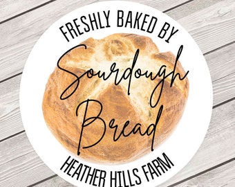 Homemade Bread Labels | Custom Gift Food Labels | Sourdough Bread Labels | Bakery Bread Stickers | Bread Label | Gift Labels for Bread #1920