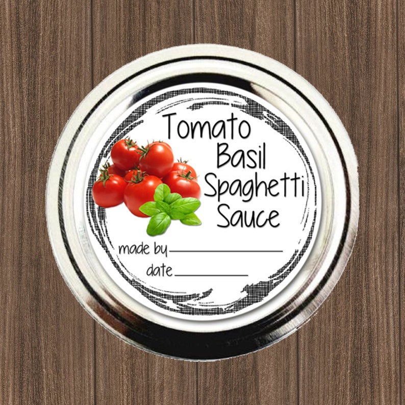 Spaghetti Sauce Labels, Labels for Pasta, Mason Jar Labels, Custom ...