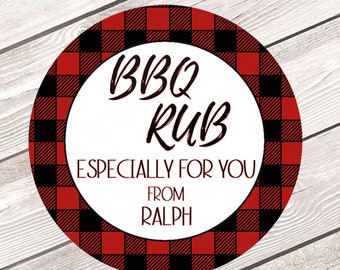 BBQ Rub Labels, Personalized Labels for Spice Bottles, BBQ Dry Rub and Seasoning Labels, Spice Rub Stickers, Grilling Spice Labels #2806