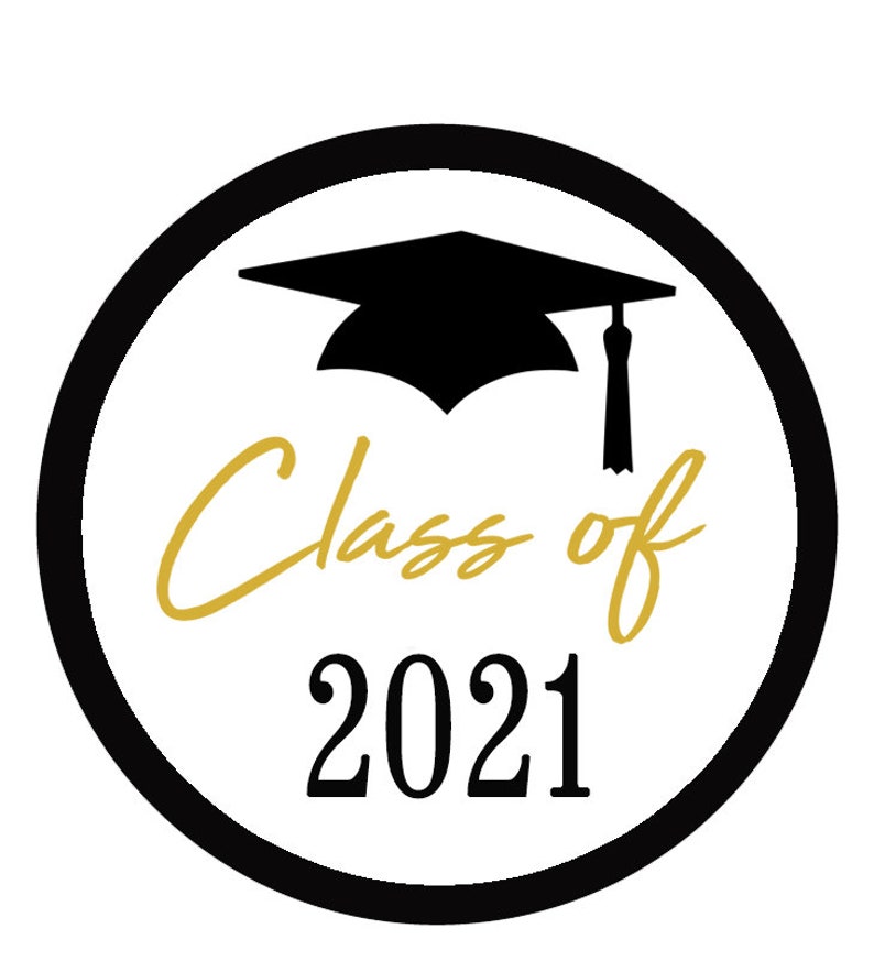Graduation Stickers Class of 2021 Graduation Party Favor image 0