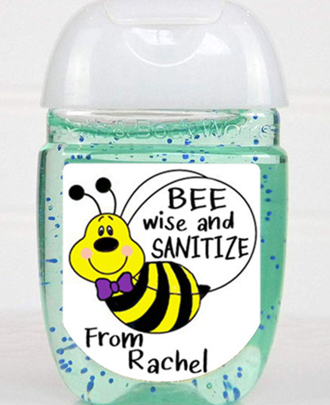 Pocketbac Mini Hand Sanitizer Labels Be Wise and Sanitize