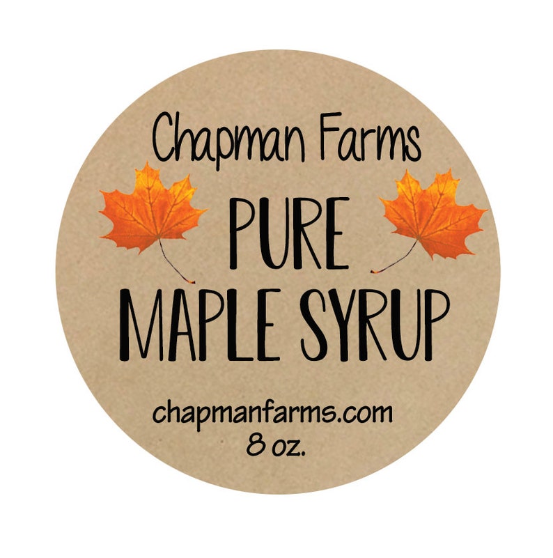 Maple Syrup Label Canning Label Custom Maple Syrup Labels Etsy