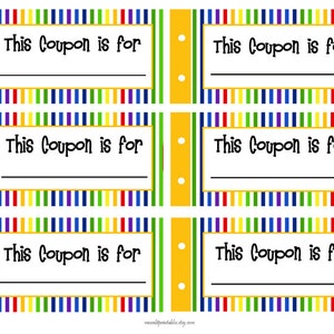 Coupon Book for Kids, Christmas Coupon Book, Printable Coupon Book, Birthday Coupons for Kids, DIY Coupon Book, INSTANT DOWNLOAD 552 image 4