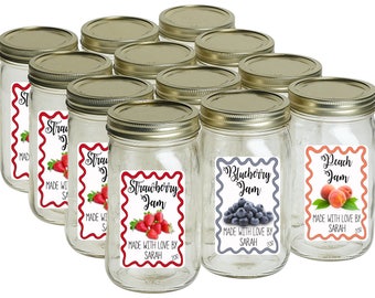 Canning Labels, Mason Jar Labels, Homemade Jam Labels, Candle Jar Labels, Personalized Jar Stickers, From the Kitchen of Stickers (806)