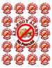 No Peanuts Sticker, Allergy Sticker, Peanut Allergy Sticker, Allergy Alert Sticker, Personalized Allergy Sticker SHEET OF 12 (152) 