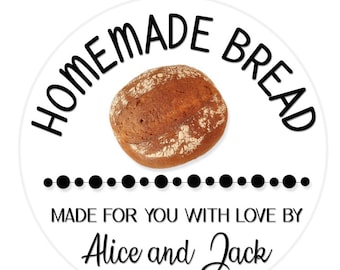 Baking Labels,Bread Labels,Bread Stickers, Homemade Bread,Personalized Kitchen Sticker,From the Kitchen of,Kitchen Label SHEET OF 12 #1255