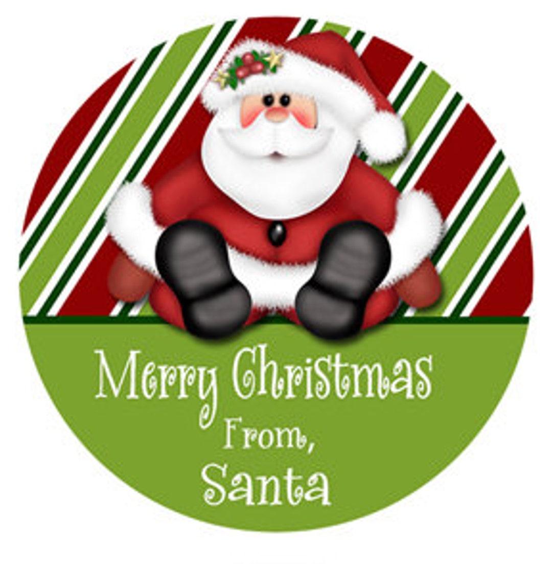 Christmas Stickers Christmas Gift Tag Christmas Gift Etsy
