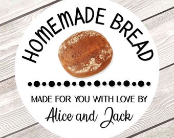 Baking Labels,Bread Labels,Bread Stickers, Homemade Bread, Personalized Kitchen Sticker,From the Kitchen of,Kitchen Label SHEET OF 12