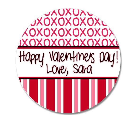 Valentine's Day Stickers, Vintage Kids Valentine Stickers for Goodie Bag,  Student Favor Valentine Sticker, Gift Bag Label, Teacher Valentine 